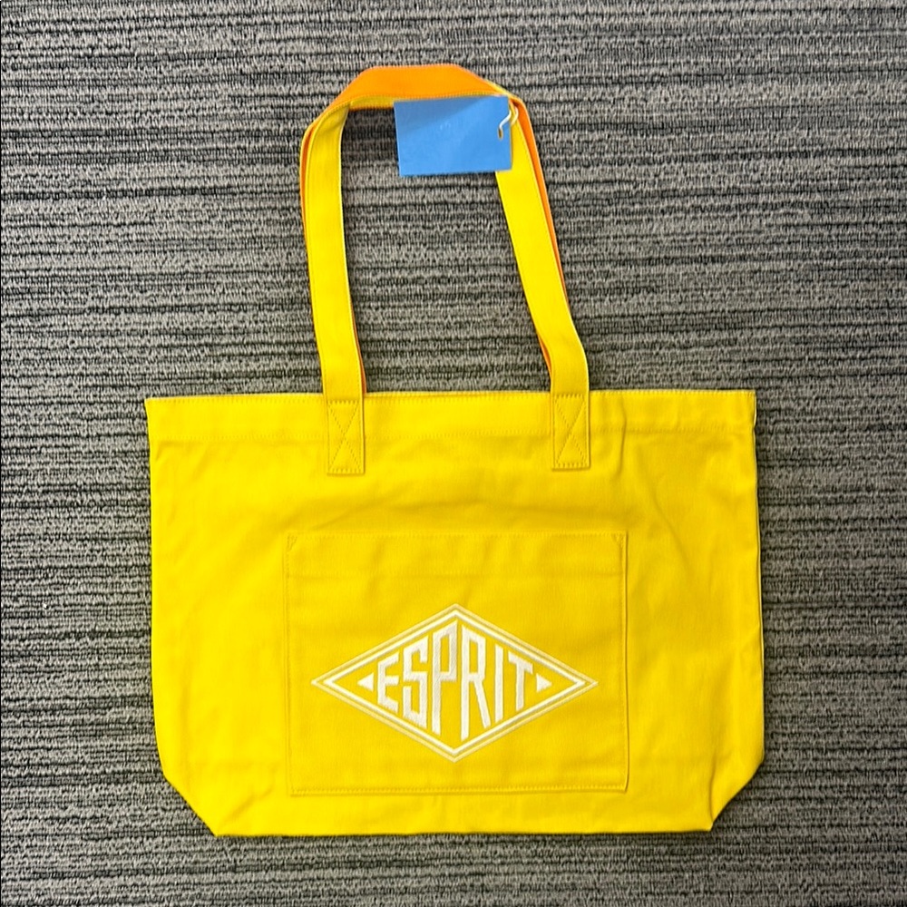 🔥🔥🔥NEW Esprit Yellow Orange Tote Shoulder Bag - Picture 1 of 5
